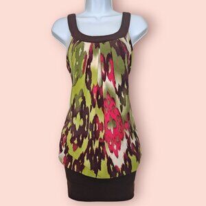 Y2K BCX Ikat print mini dress size M